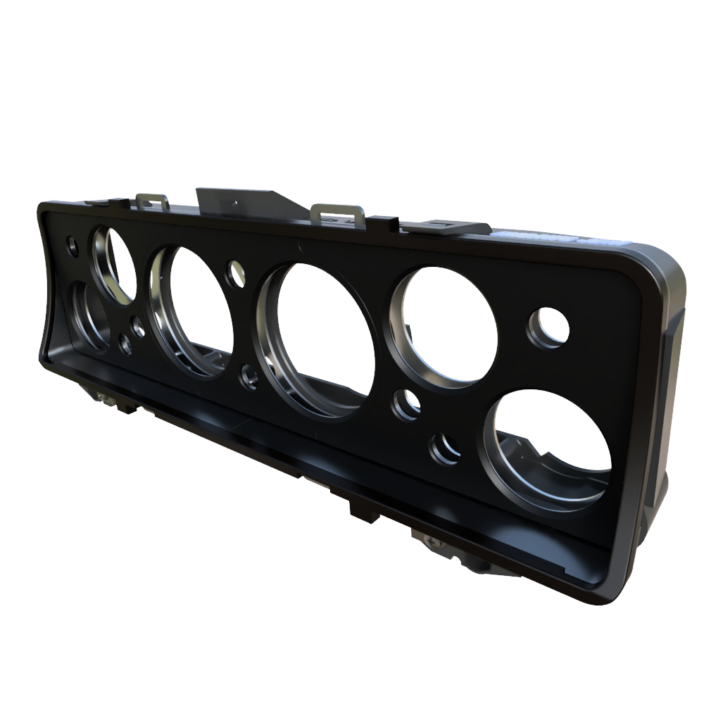 Picture of bare dash chassis - side