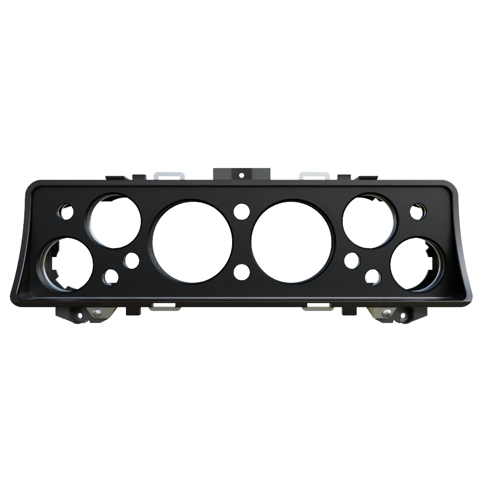 Picture of bare dash chassis - front