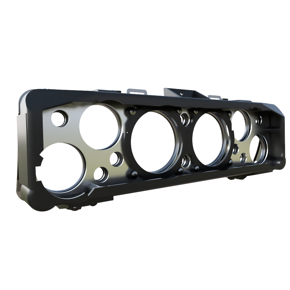 Picture of bare dash chassis - back