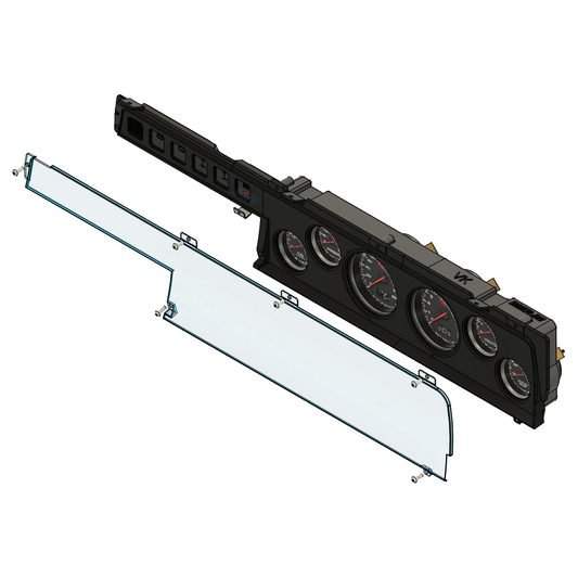 Retrotech Classic Dash Kit 623 (Instrument Cluster Replacement) with SAAS Muscle Series 3 Gauges β Fits VK Commodore