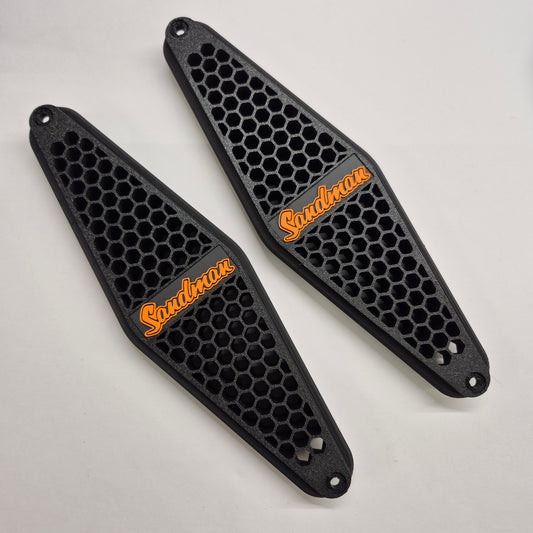 HQ–HJ Holden Sandman style side vents, left and right vents at an angle showing the diamond shape and mounting holes