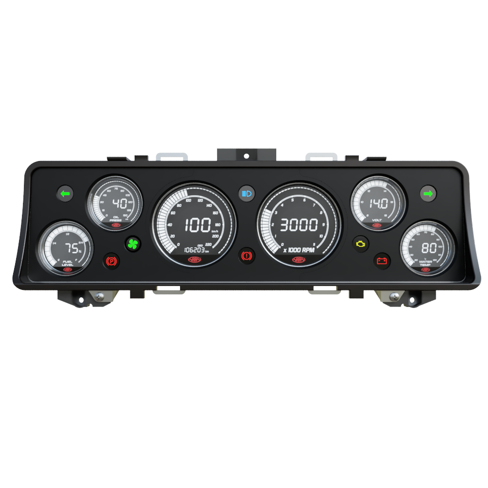Retrotech Dash Kit 60D – Instrument Cluster for VB VC VH Commodore ...