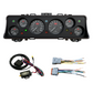 Car dashboard gauge cluster (Instrument Cluster Replacement) with wiring harnesses on a white background