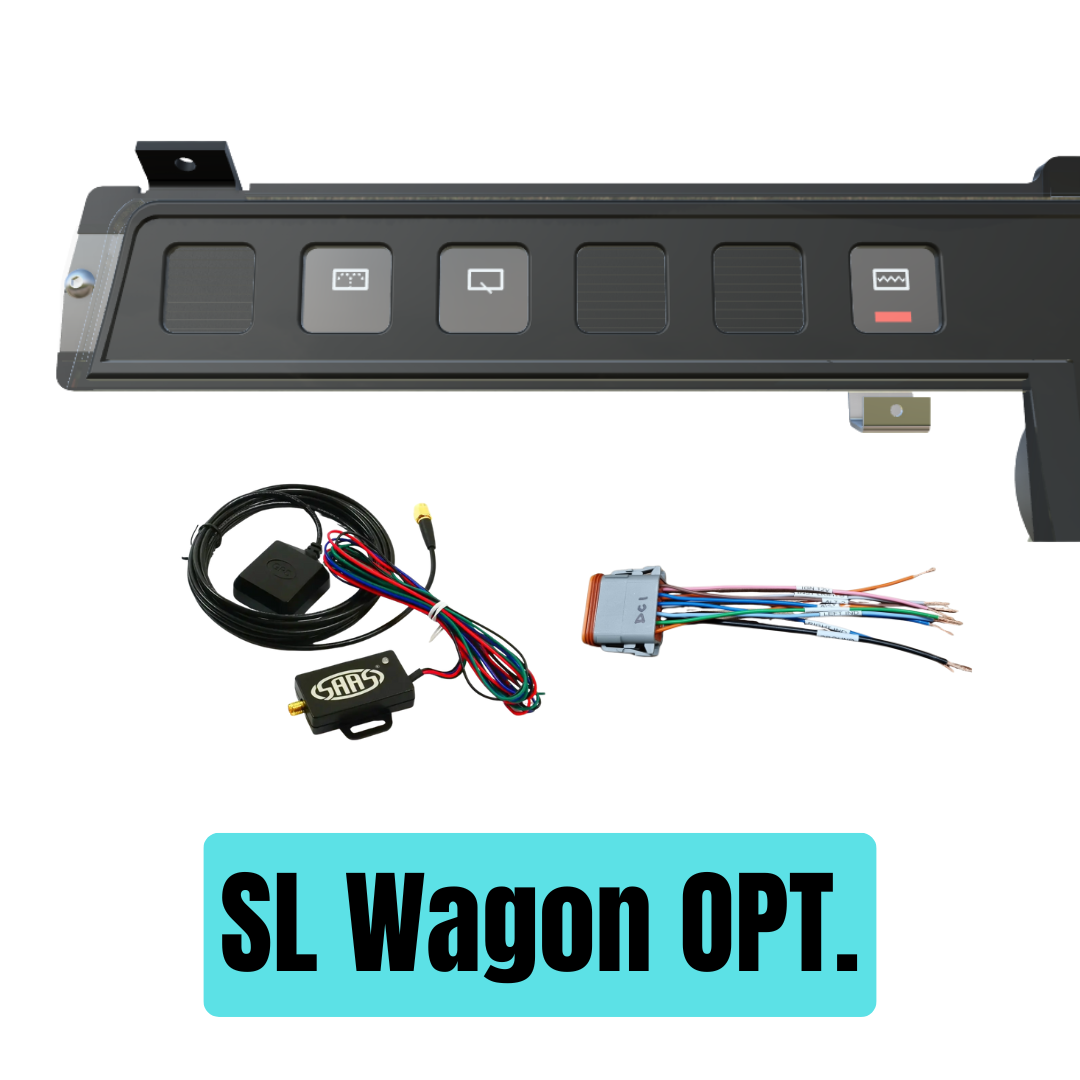 Car accessory kit for SL Wagon opt. on a white background
