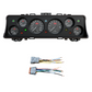 Car dashboard panel (Instrument Cluster Replacement) with gauges and wiring harness on a white background