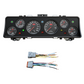 Car dashboard gauge cluster (Instrument Cluster Replacement) with wiring harness on a white background