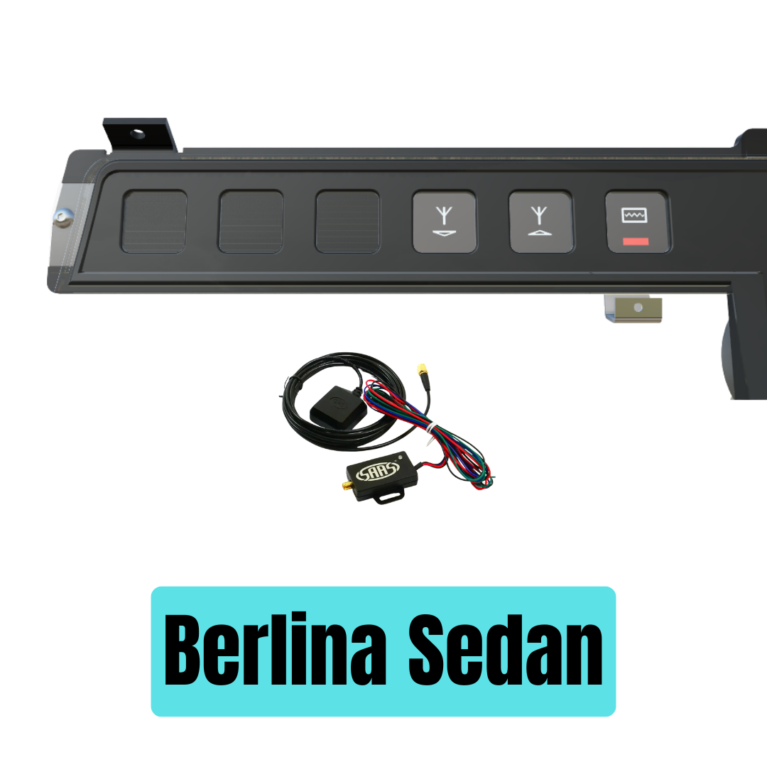 Car accessory kit for Berlina Sedan on a white background