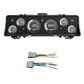 Car dashboard panel with gauges (Instrument Cluster Replacement) and wiring harness on a white background
