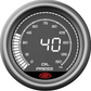Oil pressure gauge with digital display on a white background