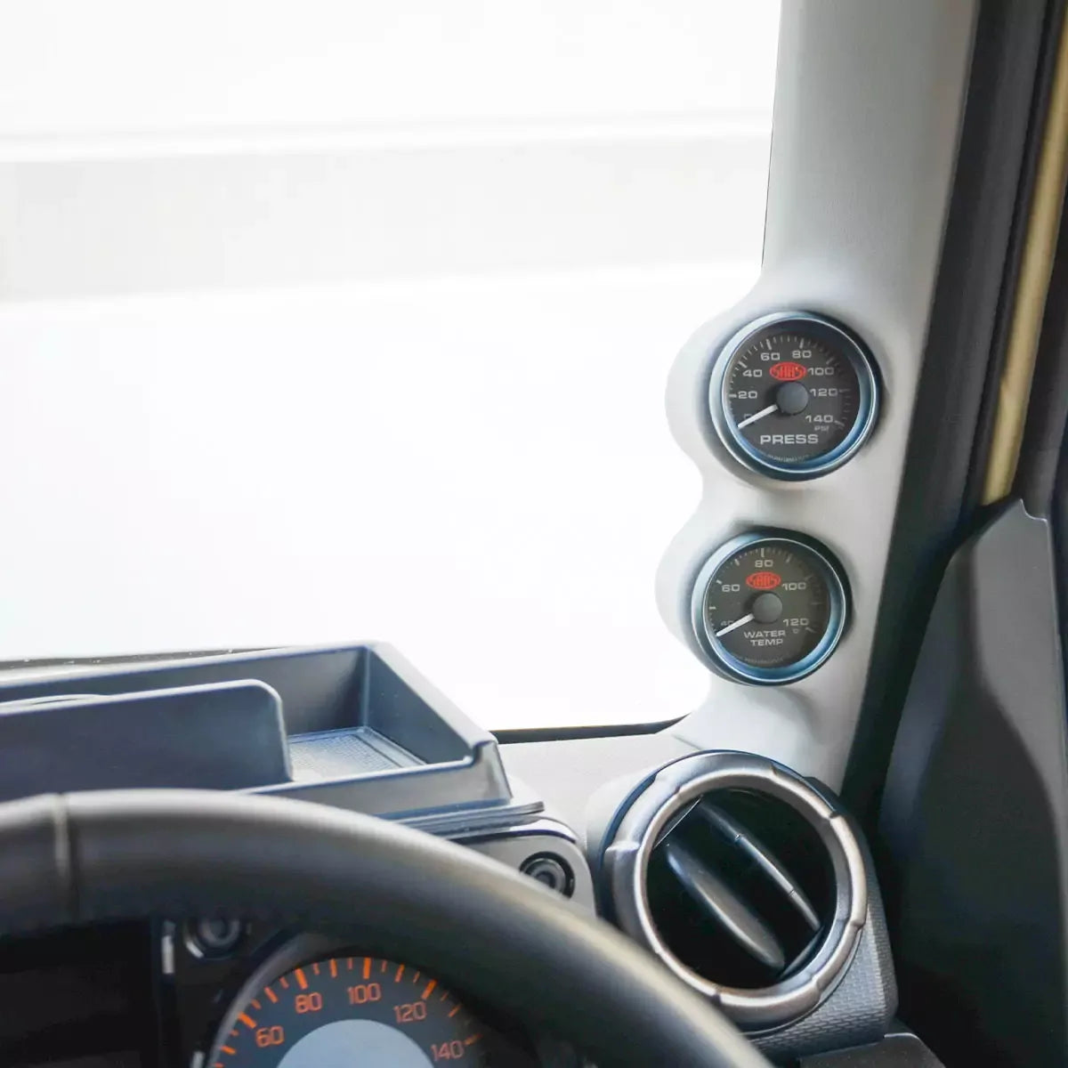 Suzuki Jimny JB64 / JB74 Dual Gauge Pillar Pod (2019+) - Light Grey OEM Style