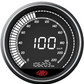 Car speedometer with digital display on a white background