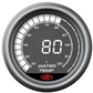 Car water temperature gauge displaying 80 degrees Celsius with SAAS logo.