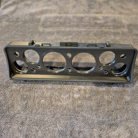RetroTech 60X bare dash chassis for VB VC VH Commodore – front view of the black instrument cluster frame